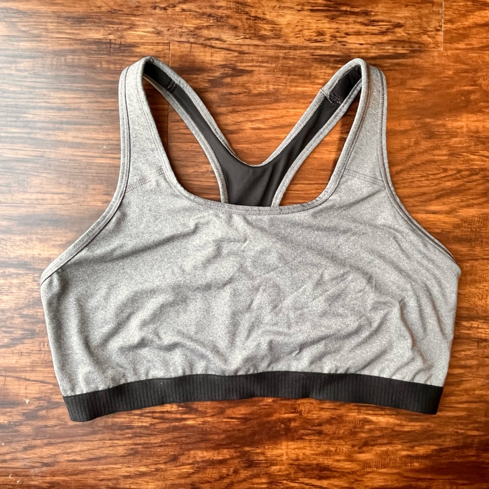 AVIA Grey Medium Support Sports Bra